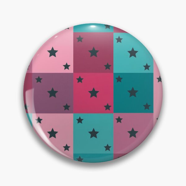 Item preview, Little black stars patchwork in pink designed and sold by uunaa.
