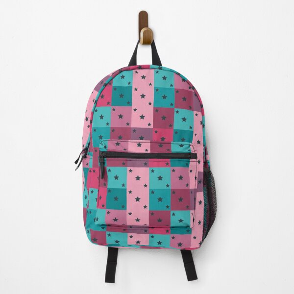 Item preview, Little black stars patchwork in pink designed and sold by uunaa.