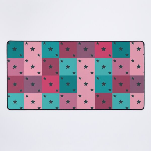 Item preview, Little black stars patchwork in pink designed and sold by uunaa.