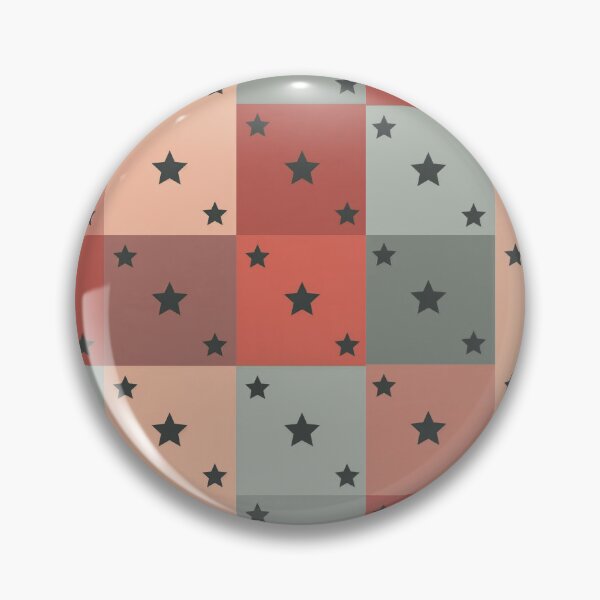 Item preview, Little black stars patchwork in brown designed and sold by uunaa.