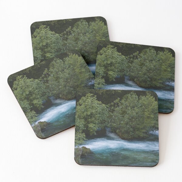 Item preview, Emerald River Flow - Woodland Long Exposure designed and sold by Open Road Gallery .