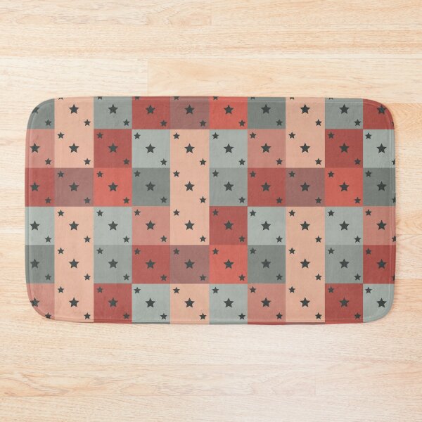 Item preview, Little black stars patchwork in brown designed and sold by uunaa.
