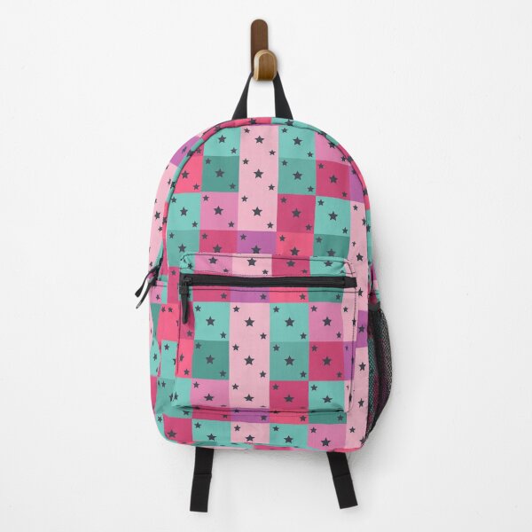 Item preview, Little black stars patchwork in turquoise designed and sold by uunaa.