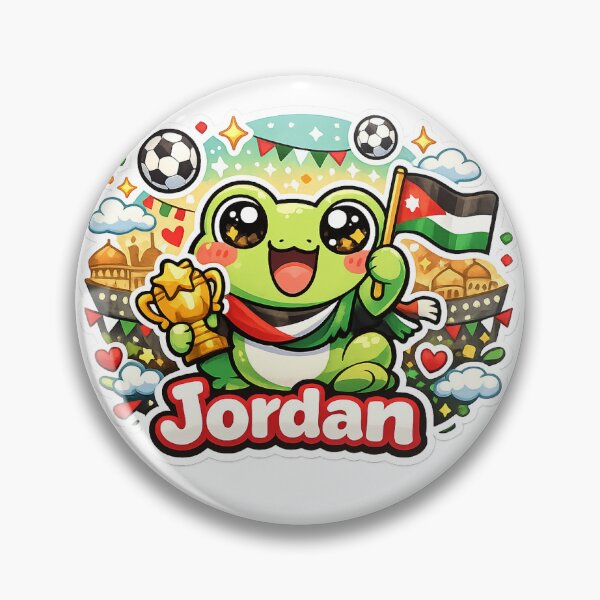 Item preview, Cute Kawaii Frog Jordan Football Fan Sticker designed and sold by Cozy404Lab.