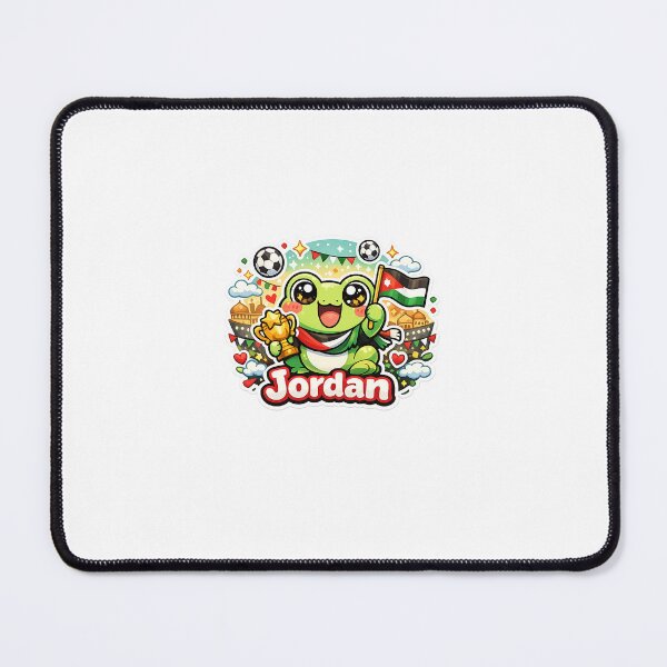 Item preview, Cute Kawaii Frog Jordan Football Fan Sticker designed and sold by Cozy404Lab.