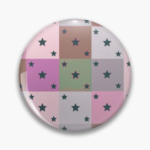 Item preview, Little black stars patchwork in pink designed and sold by uunaa.