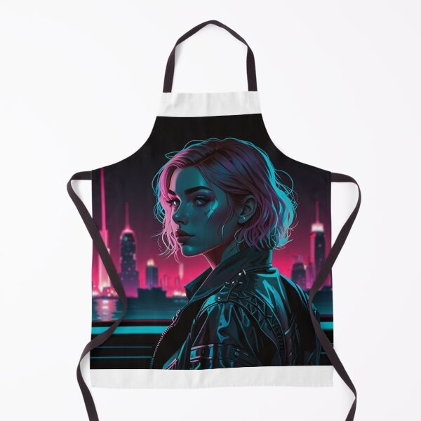 Item preview, Solarpunk Hopeful Future Girl Poster | Dark Cyberpunk Anime Design designed and sold by Joy-boy-op.