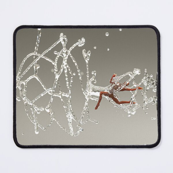 Item preview, Liquid Sound Immersion - Surreal 3D Water Art - Design Print designed and sold by Keltoi-art.