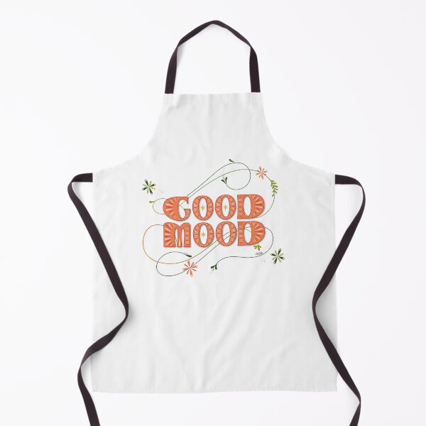 Item preview, Good Mood – Floral Retro Lettering Art Print designed and sold by ByKahlie.