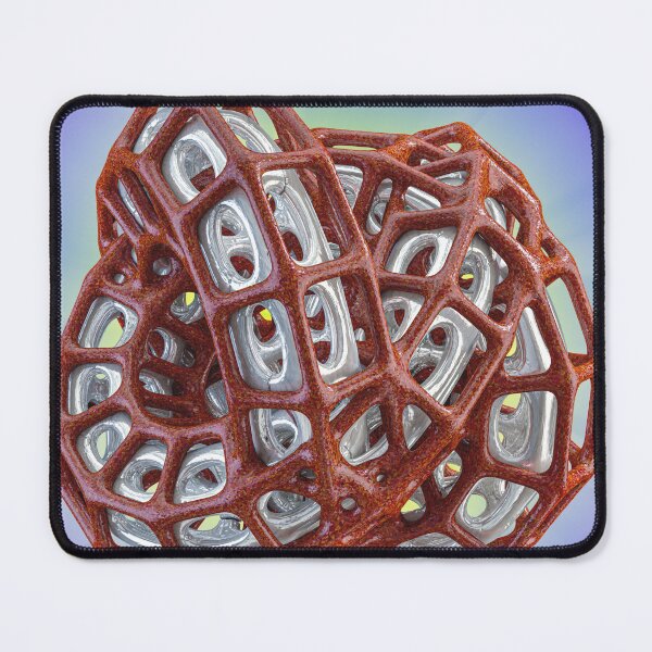 Item preview, 3D Organic Structure - Red Light Digital Sculpture - Tech Poster designed and sold by Keltoi-art.