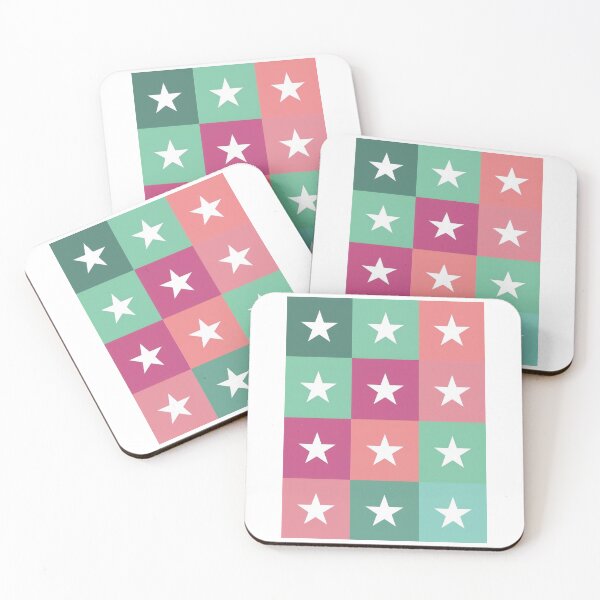 Item preview, Stars patchwork in green designed and sold by uunaa.