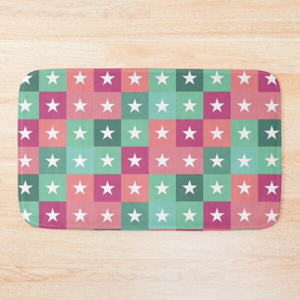 Item preview, Stars patchwork in green designed and sold by uunaa.