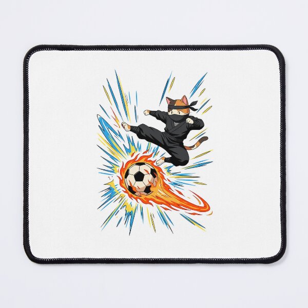 Item preview, Retro Kawaii Ninja Cat Soccer Fan - Anime Aesthetic designed and sold by M.Store.