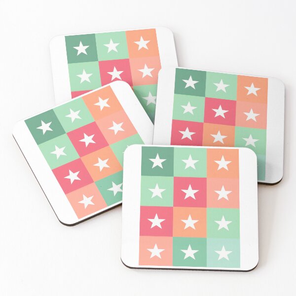 Item preview, Stars patchwork in orange designed and sold by uunaa.