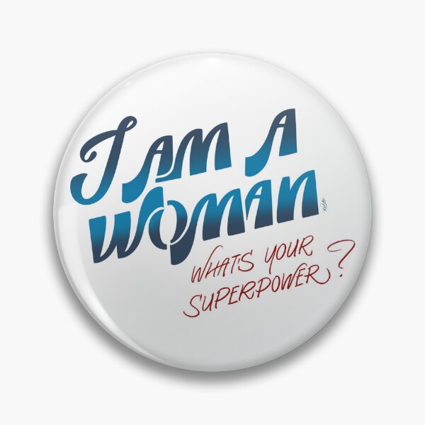 Item preview, I Am A Woman What's Your Superpower – Feminist Lettering Print designed and sold by ByKahlie.