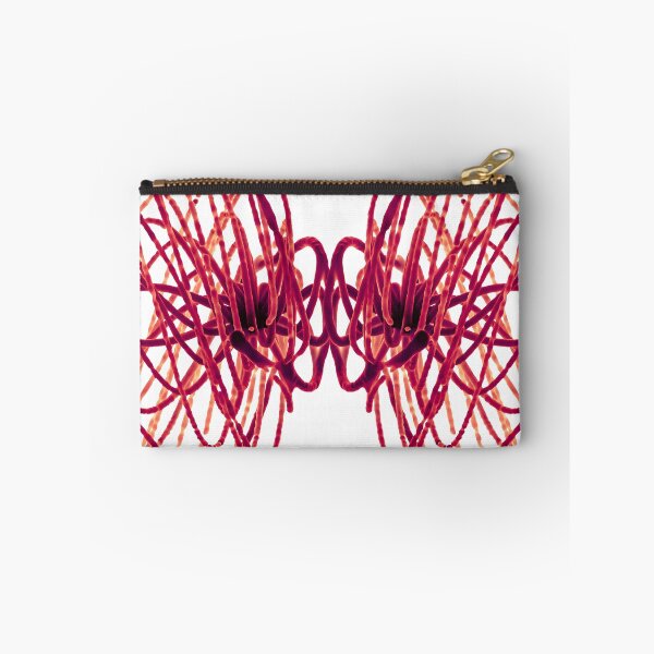 Item preview, Abstract 3D Butterfly - Digital Sculpture - Red Thread - Illuminated Poster designed and sold by Keltoi-art.