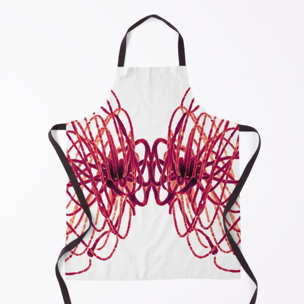 Item preview, Abstract 3D Butterfly - Digital Sculpture - Red Thread - Illuminated Poster designed and sold by Keltoi-art.