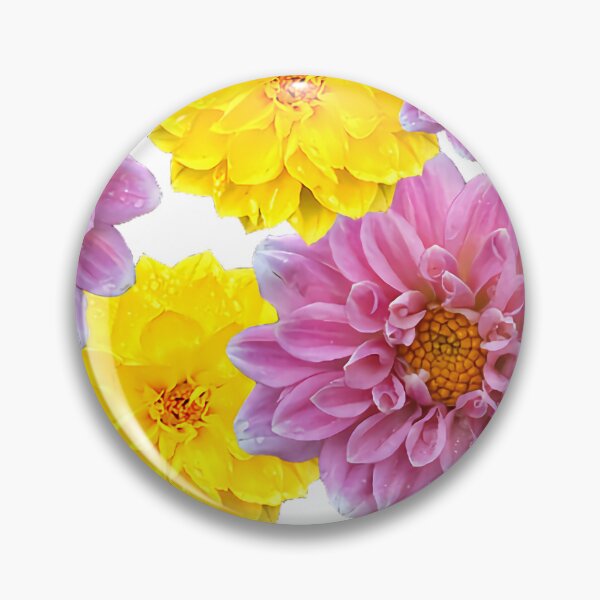 Item preview, Pink and Yellow Dahlia  designed and sold by LeslieMac713.