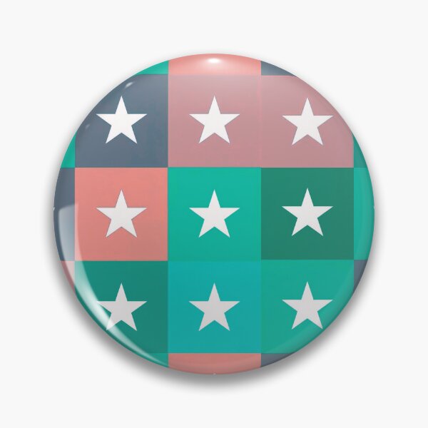 Item preview, Stars patchwork in turquoise designed and sold by uunaa.