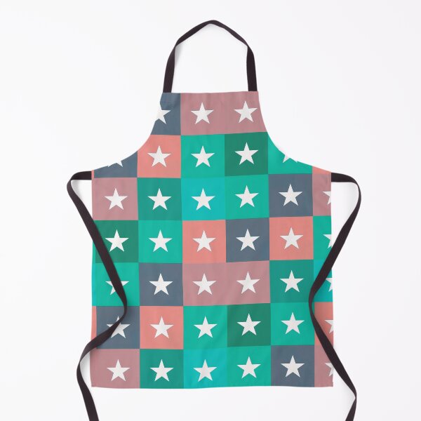 Item preview, Stars patchwork in turquoise designed and sold by uunaa.