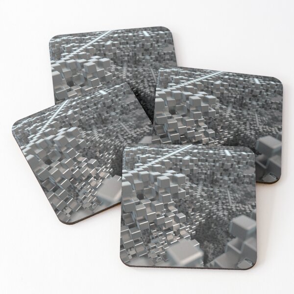Item preview, Infinite Cubic Structure - 3D Fractal Cube Art - Sci-Fi Poster designed and sold by Keltoi-art.