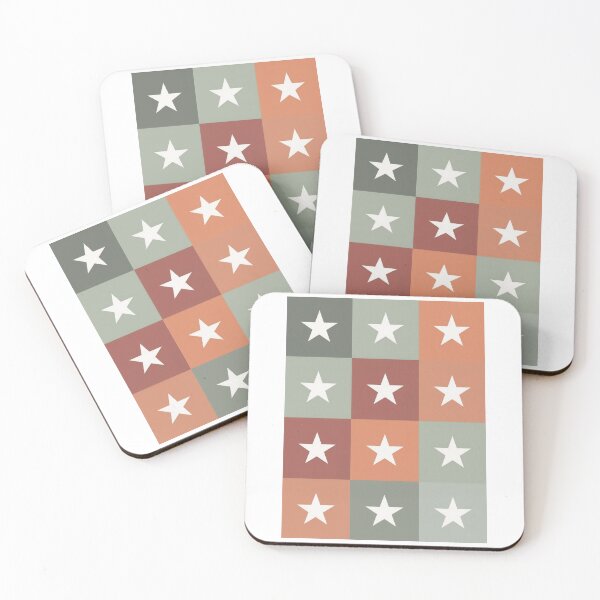Item preview, Stars patchwork in brown designed and sold by uunaa.