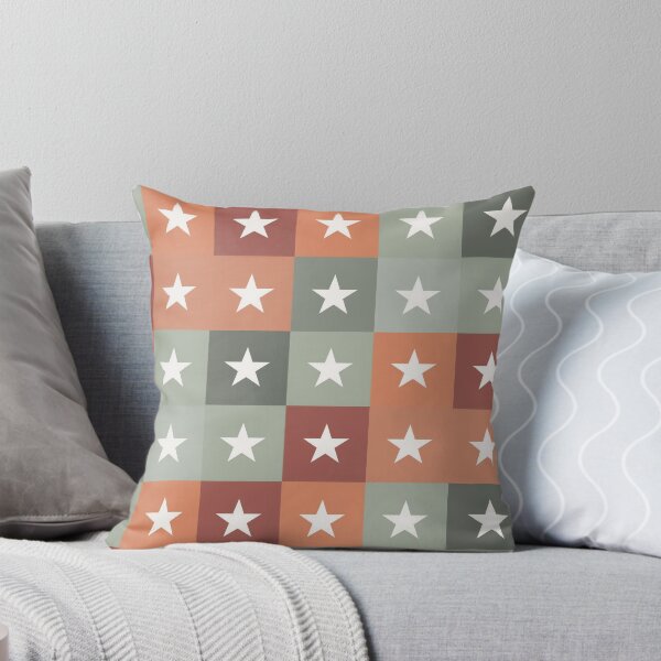 Item preview, Stars patchwork in brown designed and sold by uunaa.