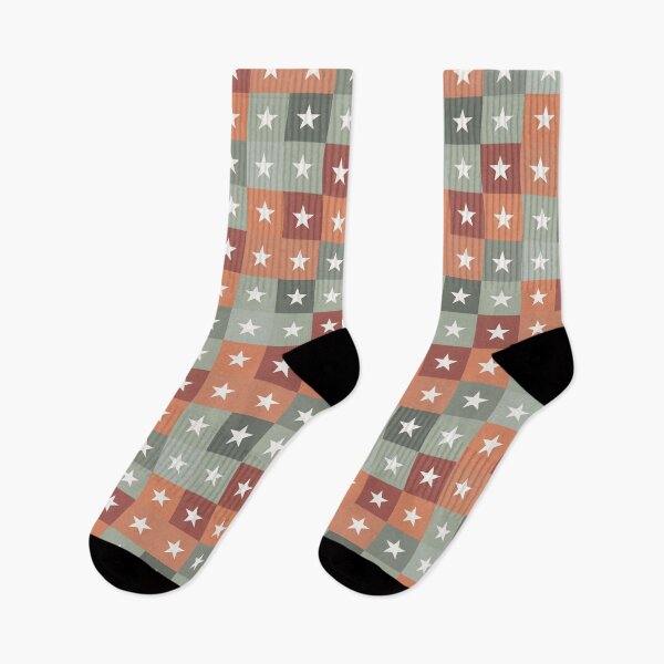Item preview, Stars patchwork in brown designed and sold by uunaa.