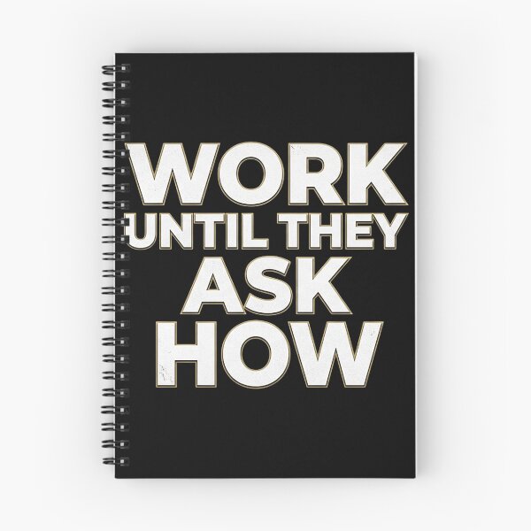 Item preview, Work Until They Ask How Premium Bold Typography Hustle Gym Motivation T-Shirt  designed and sold by No Excuses .