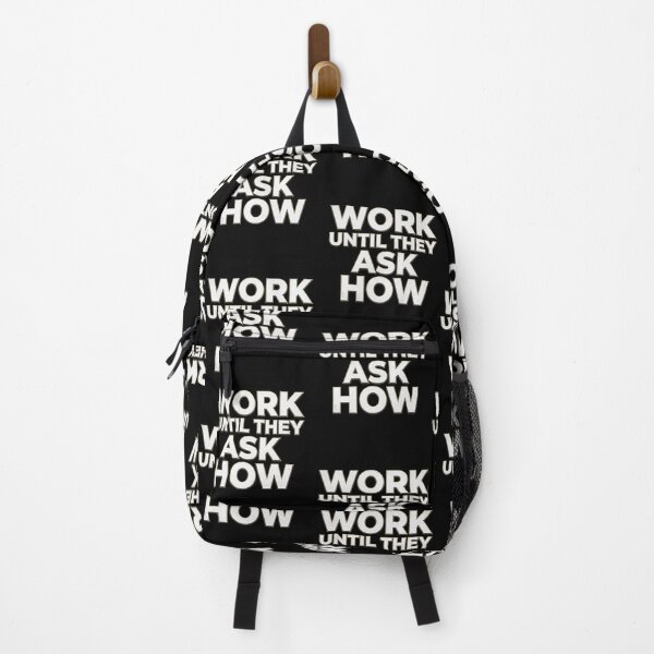 Item preview, Work Until They Ask How Premium Bold Typography Hustle Gym Motivation T-Shirt  designed and sold by No Excuses .