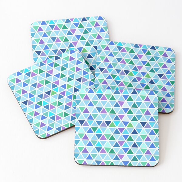 Item preview, Seamless Blue Geometric Triangle Pattern – Modern Abstract Mosaic Design designed and sold by Caterina@.