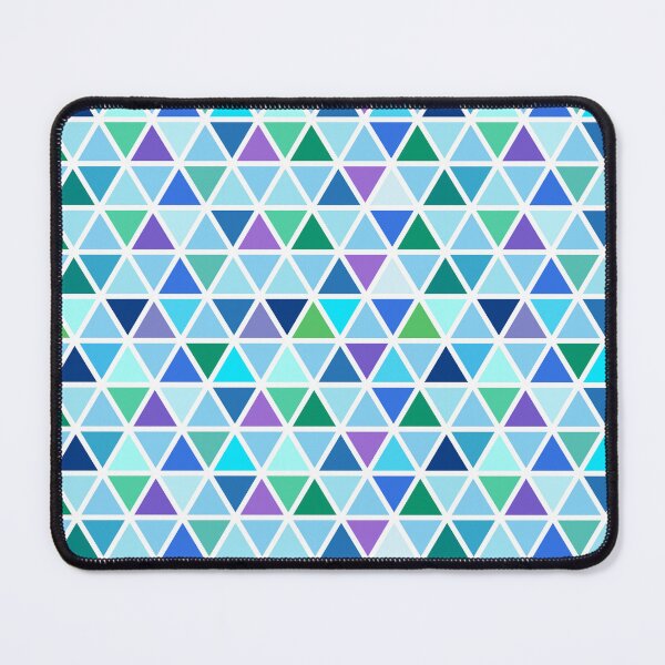 Item preview, Seamless Blue Geometric Triangle Pattern – Modern Abstract Mosaic Design designed and sold by Caterina@.