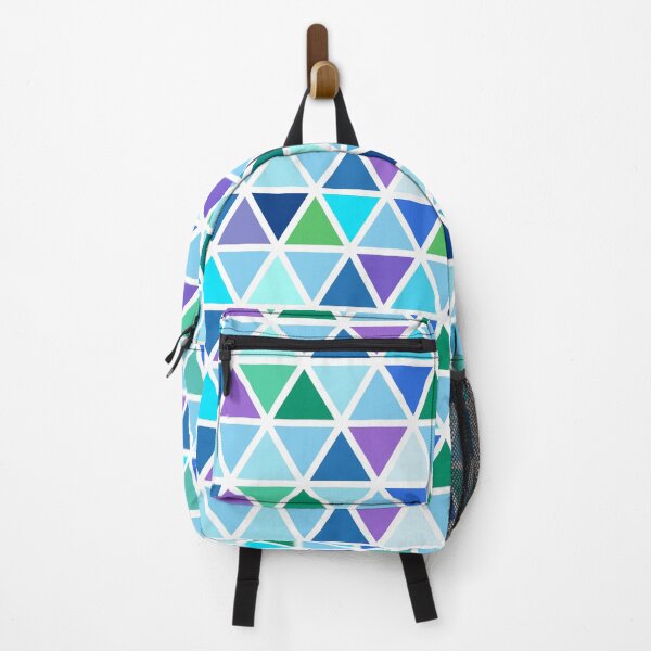 Item preview, Seamless Blue Geometric Triangle Pattern – Modern Abstract Mosaic Design designed and sold by Caterina@.