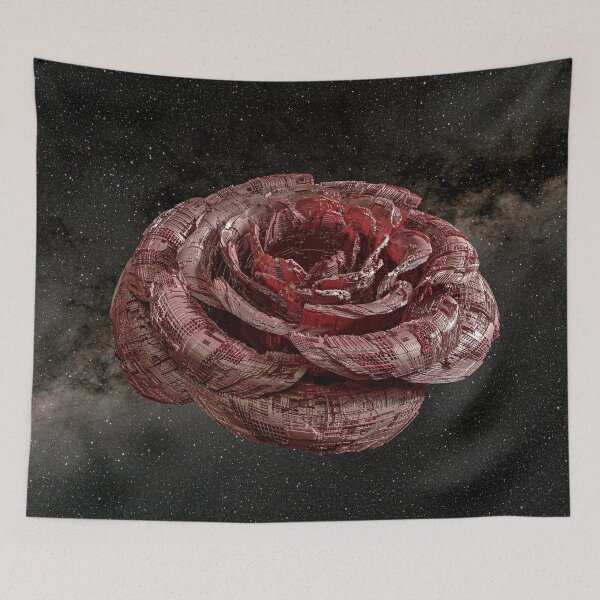 Item preview, Magnetic Rose - 3D Art Otomo Organic Sphere - Sci-Fi Poster designed and sold by Keltoi-art.