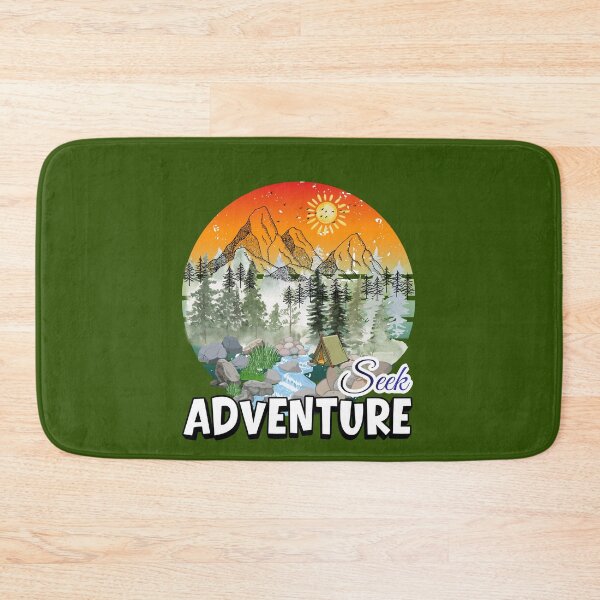 Item preview, Retro Seek Adventure Vintage Mountain Camping Sunset designed and sold by paws-peaks-adv.