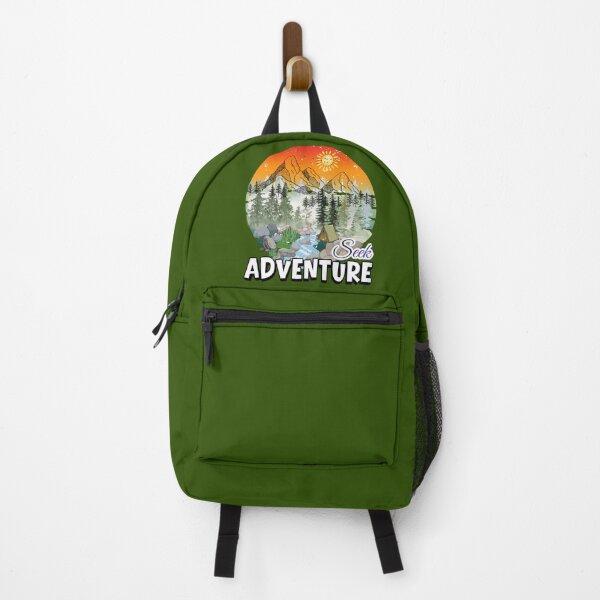 Item preview, Retro Seek Adventure Vintage Mountain Camping Sunset designed and sold by paws-peaks-adv.