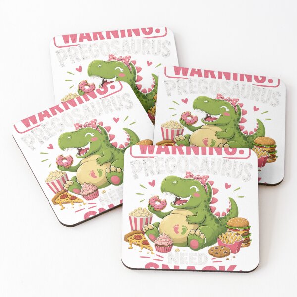 Item preview, Warning Pregosaurus Needs Snacks Funny Pregnancy Dinosaur Gift designed and sold by Bo0gyArt.