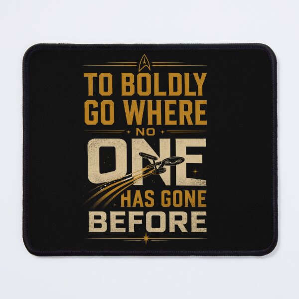 Item preview, Boldly go where no one has gone before Sci-Fi Typography designed and sold by Kate1art.