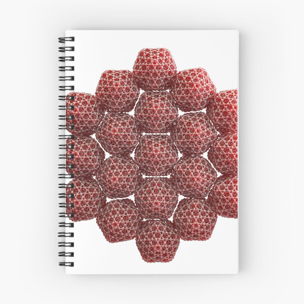 Item preview, Icosahedral Structure - Geometric Red 3D Art - Cube Poster designed and sold by Keltoi-art.