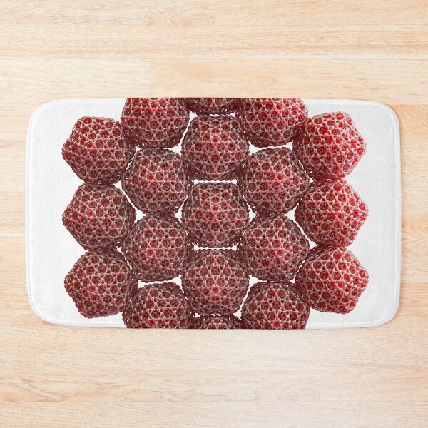 Item preview, Icosahedral Structure - Geometric Red 3D Art - Cube Poster designed and sold by Keltoi-art.