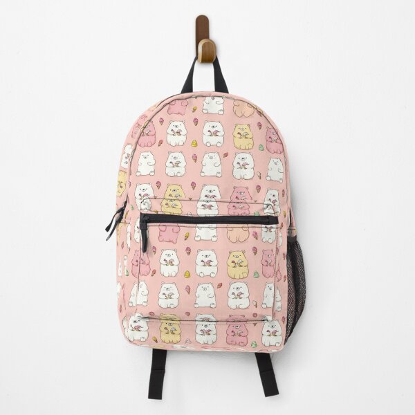 Item preview, Kawaii Bears Eating Ice Cream Cute Pastel Pattern designed and sold by NicolasGlowArt.