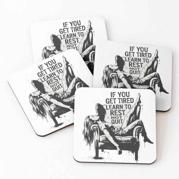 Item preview, If You Get Tired Learn To Rest Not Quit designed and sold by KateLeap.
