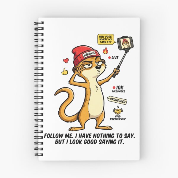 Item preview, Influencer Meerkat Retro 90s Cartoon Design designed and sold by mAXiBoOM.