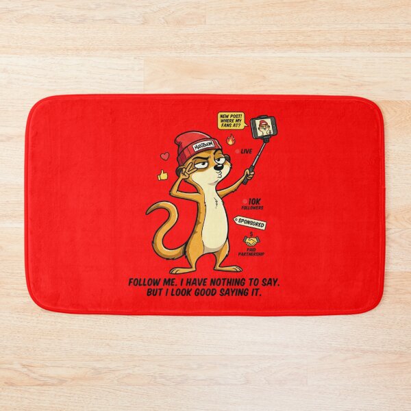 Item preview, Influencer Meerkat Retro 90s Cartoon Design designed and sold by mAXiBoOM.