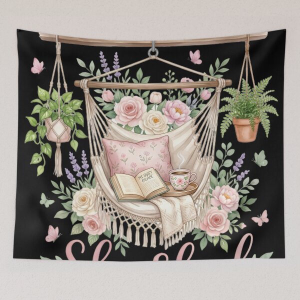 Item preview, I'll Be In My She Shed - Floral Reading and Relaxing designed and sold by Majnon8bp.