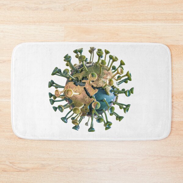 Item preview, 3D Virus Planet - Photorealistic Sci-Fi Pandemic Art - Geek Print designed and sold by Keltoi-art.