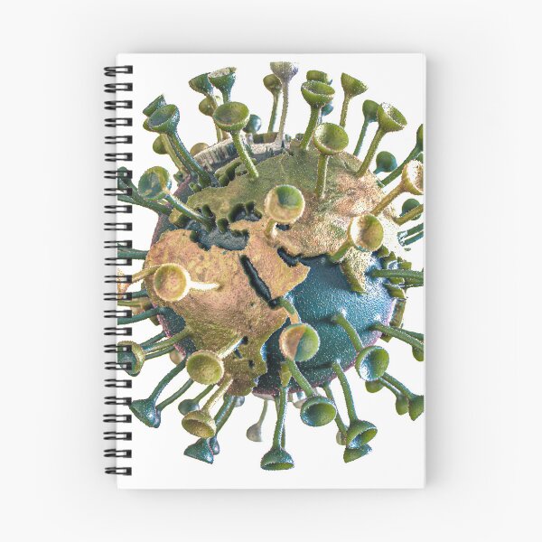 Item preview, 3D Virus Planet - Photorealistic Sci-Fi Pandemic Art - Geek Print designed and sold by Keltoi-art.