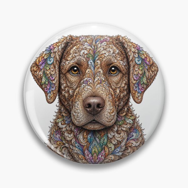 Item preview, Intricate Chesapeake Bay Retriever designed and sold by PaintedbyCarol.