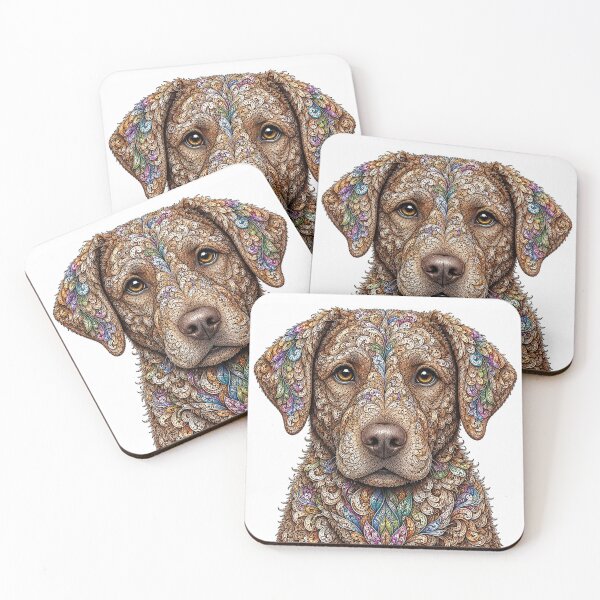 Item preview, Intricate Chesapeake Bay Retriever designed and sold by PaintedbyCarol.