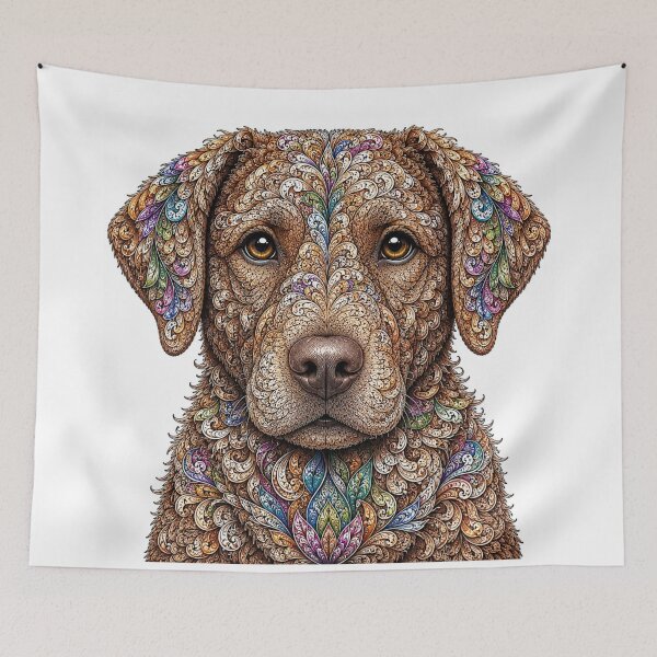 Item preview, Intricate Chesapeake Bay Retriever designed and sold by PaintedbyCarol.